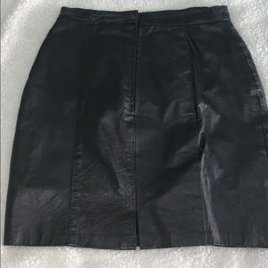 Vintage leather skirt